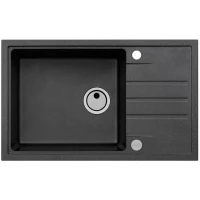 Кухонная мойка Alveus Granital Intermezzo 130 Carbon G91 780x480x200 1117050 Угольная искусственный камень (литьевой мрамор) встраиваемая сверху, встраиваемая снизу