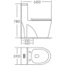 Унитаз моноблок Stella Polar Таррагона KN6224000 SP-00001850 с бачком и сиденьем Микролифт
