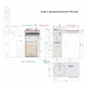 Тумба под раковину Alavann Cosmetic 90 ALV0707001 со столешницей цвет Белый
