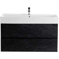 Тумба под раковину Cezares Molveno 46 100 MOLVENO 46-100-2C-SO-NR подвесная Nero МДФ / ЛДСП