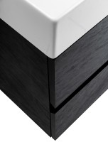 Тумба под раковину Cezares Molveno 46 100 MOLVENO 46-100-2C-SO-NR подвесная Nero МДФ / ЛДСП