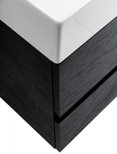 Тумба под раковину Cezares Molveno 46 100 MOLVENO 46-100-2C-SO-NR подвесная Nero МДФ / ЛДСП