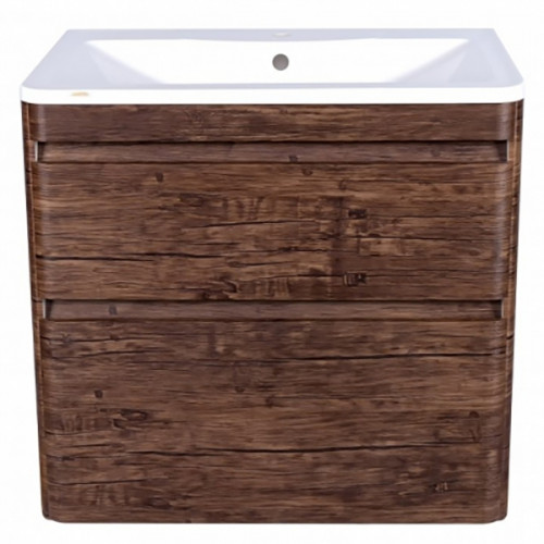 Тумба под раковину Style Line Атлантика Люкс Plus 60 СС-00002205 подвесная Старое дерево МДФ / ЛДСП