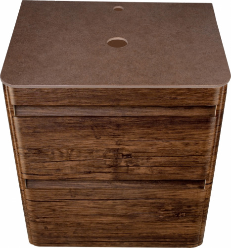 Тумба под раковину Style Line Атлантика Люкс Plus 60 СС-00002205 подвесная Старое дерево МДФ / ЛДСП