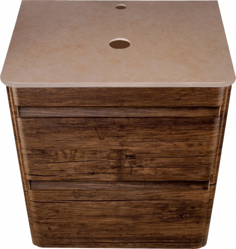 Тумба под раковину Style Line Атлантика Люкс Plus 60 СС-00002205 подвесная Старое дерево МДФ / ЛДСП