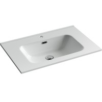 Раковина Ceramicanova Element 70 CN7007 Белая фарфор полувстраиваемая