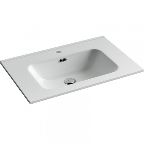 Раковина Ceramicanova Element 70 CN7007 Белая фарфор полувстраиваемая