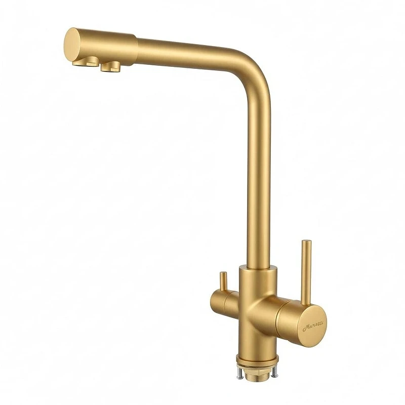 Смеситель для кухни Maretti Project Gold PG31RZF15 цвет Золотой сатин