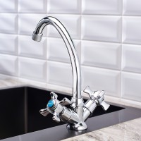 Смеситель для кухни Ростовская Мануфактура Сантехники Boou BA5333-8F-B723 Хром латунь