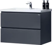 Тумба с раковиной Orans BC-4023-600 4023600З Матовый графитовый МДФ / ЛДСП
