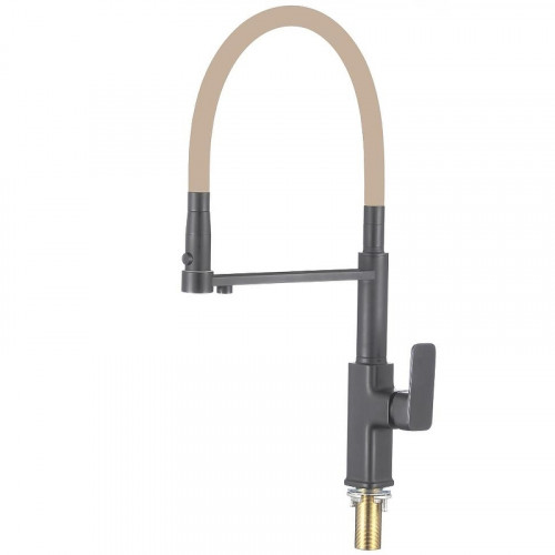 Смеситель для кухни Savol S-L1808Q-12 цвет Графит Бежевый