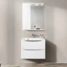 Зеркало со шкафом BelBagno MARINO-SPC-700/750-1A-BL-P-L 70 с подсветкой Bianco Lucido МДФ / ЛДСП