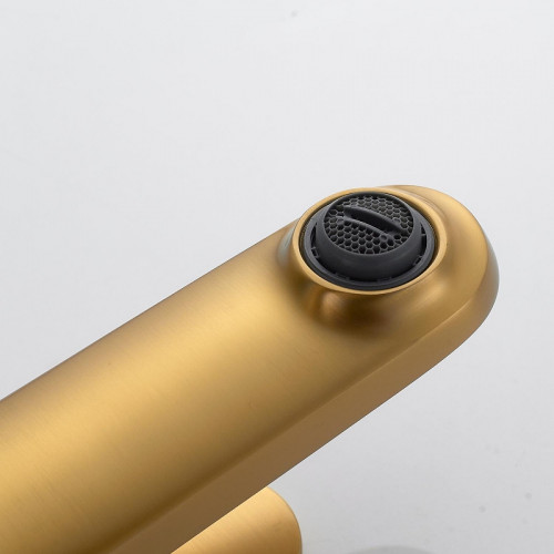 Смеситель для раковины Shevanik S43G S4301G цвет Золотой сатин