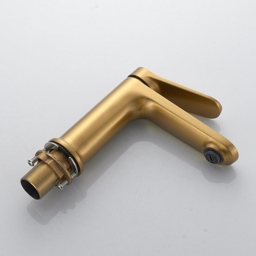 Смеситель для раковины Shevanik S43G S4301G цвет Золотой сатин