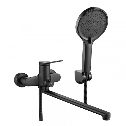 Смеситель для ванны Shevanik S6222H универсальный цвет Черный