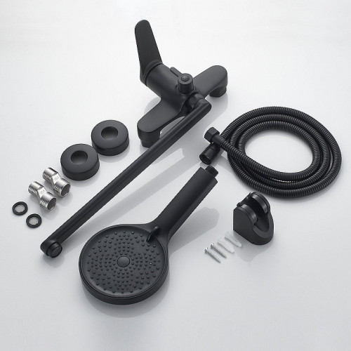 Смеситель для ванны Shevanik S6222H универсальный цвет Черный