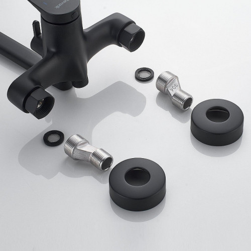 Смеситель для ванны Shevanik S6222H универсальный цвет Черный