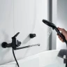 Смеситель для ванны Shevanik S6222H универсальный цвет Черный