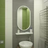 Зеркало DIWO Казань 45 ЗЛП1722 с подсветкой цвет Белый с сенсорным выключателем