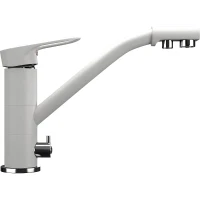 Смеситель для кухни Ulgran Classic U-010-341 Ультра-белый латунь