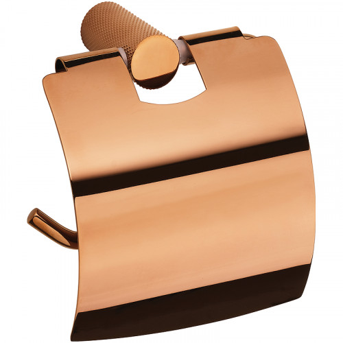 Держатель туалетной бумаги Bemeta Glacera 175112012 с крышкой цвет Медь полированная