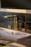 Смеситель для раковины Boheme Venturo 150-G-DIAMOND Золото глянцевое латунь