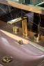 Смеситель для раковины Boheme Venturo 150-G-DIAMOND Золото глянцевое латунь