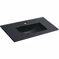 Раковина Vincea 75 VBS-13975MB Черная матовая фарфор полувстраиваемая