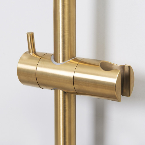 Душевая штанга WasserKRAFT Aisch A190 Золото матовое нержавеющая сталь на стену