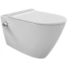 Унитаз биде beWash Alesta ALKA054H1VE0W5SZ0 подвесной Белый глянцевый с сиденьем Микролифт фарфор подвесной