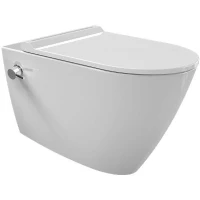 Унитаз биде beWash Alesta ALKA054H1VE0W5SZ0 подвесной Белый глянцевый с сиденьем Микролифт фарфор подвесной