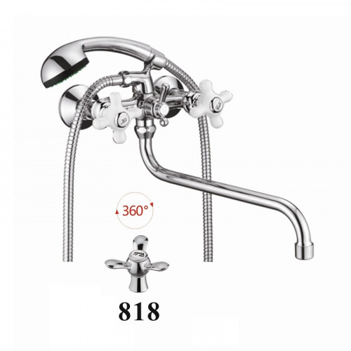 Смеситель для ванны D-Lin D145818 универсальный цвет  Хром