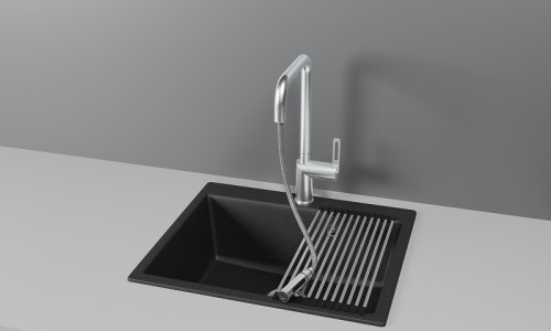 Смеситель для кухни Granula 8173 цвет Нержавеющая сталь