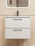 Тумба с раковиной Uperwood Foster New 60 KFosterNEW60w подвесная цвет Белый матовый