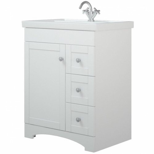 Тумба под раковину Corozo Техас 70 SD-00000451 Белая МДФ / ЛДСП