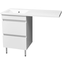 Раковина Stella Polar Мадлен 100 L SP-00000465 с местом под стиральную машину Белая
