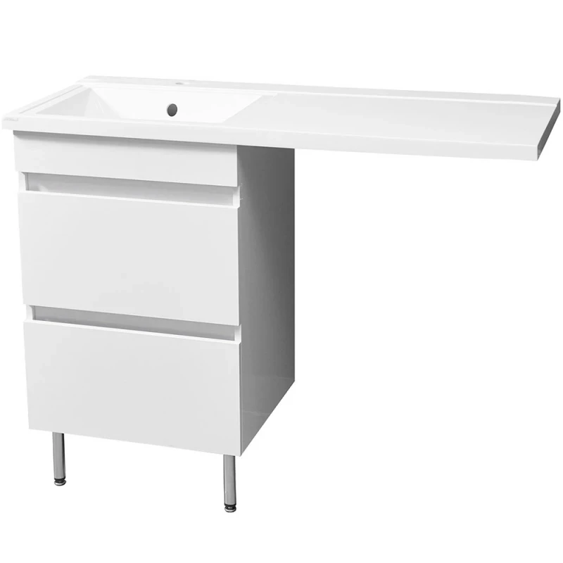 Раковина Stella Polar Мадлен 100 L SP-00000465 с местом под стиральную машину Белая