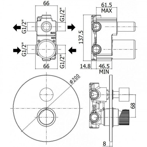 Смеситель для душа Paffoni Jo JO018CR цвет Хром