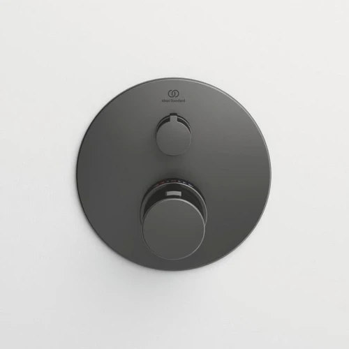 Смеситель для душа Ideal Standard Ceratherm T100 A5813A5 с термостатом цвет Magnetic Grey / Магнит