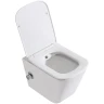 Унитаз биде BelBagno Due BB3103CHR-BS/SC подвесной с сиденьем Микролифт фаянс подвесной