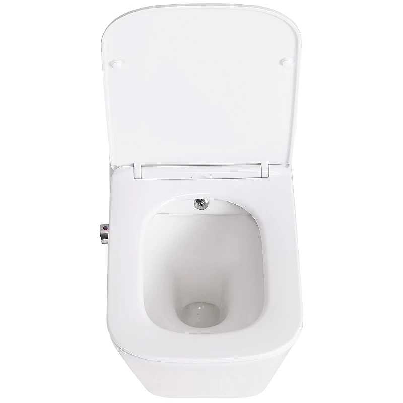 Унитаз биде BelBagno Due BB3103CHR-BS/SC подвесной с сиденьем Микролифт фаянс подвесной