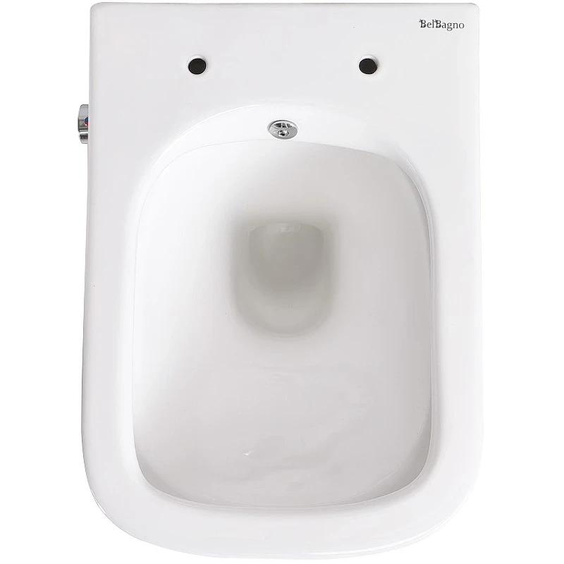 Унитаз биде BelBagno Due BB3103CHR-BS/SC подвесной с сиденьем Микролифт фаянс подвесной