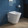 Унитаз биде BelBagno Due BB3103CHR-BS/SC подвесной с сиденьем Микролифт фаянс подвесной
