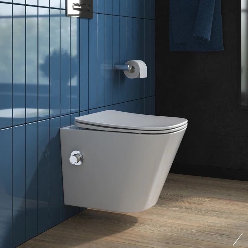 Унитаз биде BelBagno Due BB3103CHR-BS/SC подвесной с сиденьем Микролифт фаянс подвесной