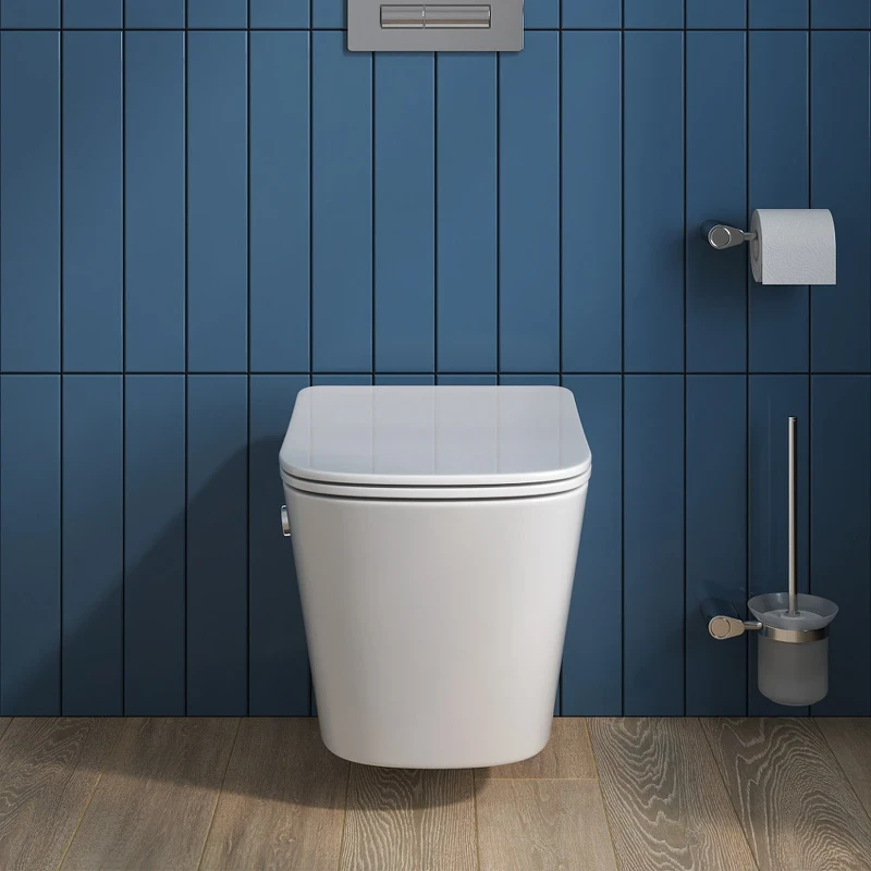 Унитаз биде BelBagno Due BB3103CHR-BS/SC подвесной с сиденьем Микролифт фаянс подвесной