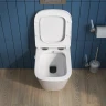 Унитаз биде BelBagno Due BB3103CHR-BS/SC подвесной с сиденьем Микролифт фаянс подвесной