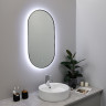 Зеркало Fixsen Led 50х90 FX-3090B с подсветкой Черное с сенсорным выключателем и диммером