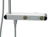 Душевая система Cersanit Vivo 64529 с термостатом Хром латунь на стену