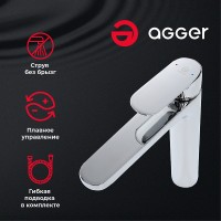 Смеситель для раковины Agger Gorgeous A0212100 Хром латунь