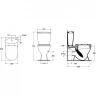 Унитаз-компакт Ideal Standard Oceane W903801 цвет Euro White / Евробелый с бачком и сиденьем